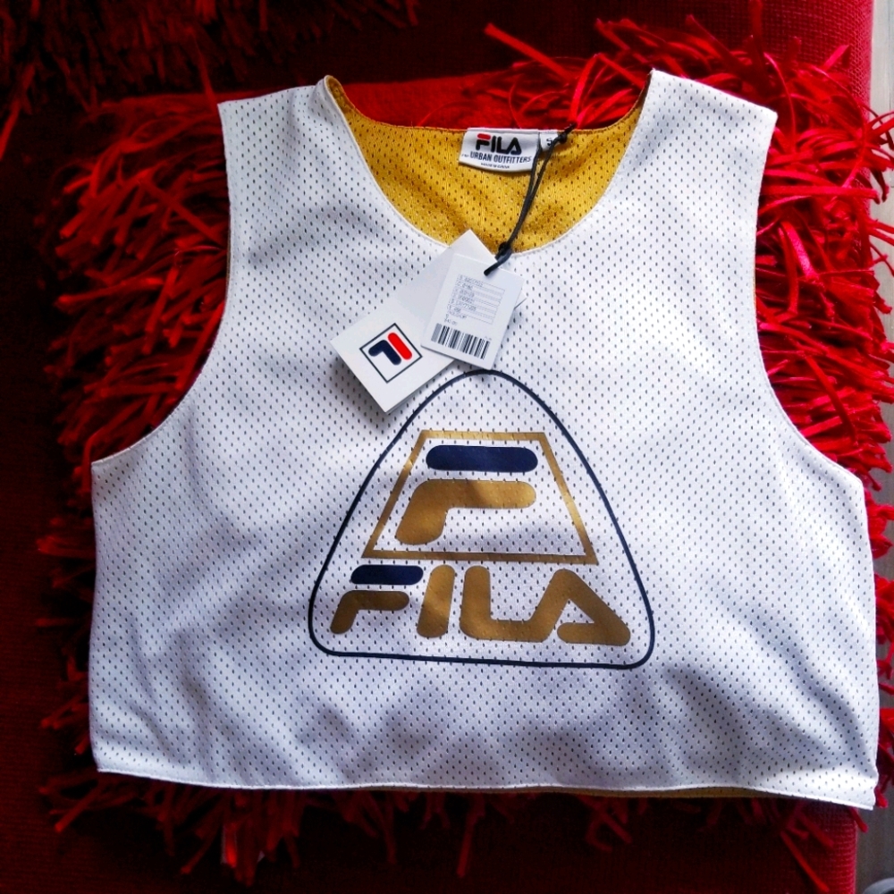 Fila urban outfitters Jersey crop top